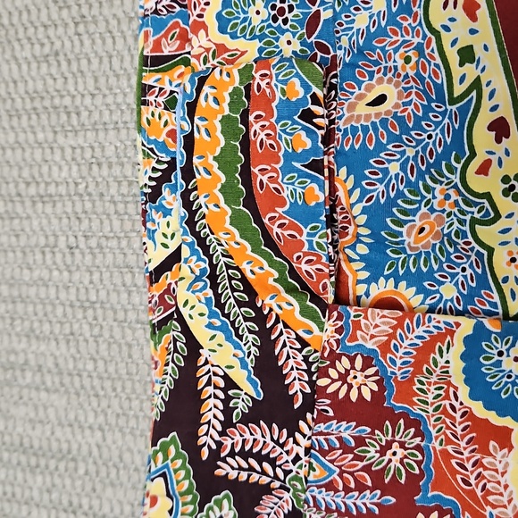 J. McLaughlin Women's Paisley Crop Pants Size 4 Cotto Spring Summer - Picture 11 of 15